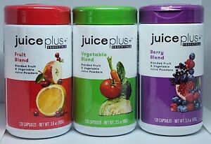 Juice Plus Trio Vegetable Berry & Fruit Blends 360 Capsules 2 Mo Supply 05/2024