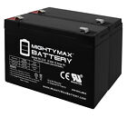 Mighty Max 6V 12AH F2 SLA Replacement Battery for Deer Game Feeder - 2 Pack