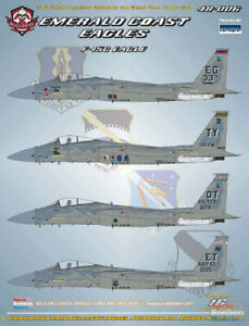 BMA48006 1:48 Bullseye Model Aviation Decals - F-15C Eagle 'Emerald Coast