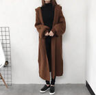 Womens Cashmere Wool Hooded Knitted Sweater Cardigan Outwear Oversize Coat Thick