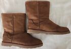 MAKALU Shoes Womens Size 8.5M Brown Ani Fur Lined Boots Winter Snow Used