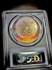 1883 O Morgan Silver Dollar Toned Toner Rainbow MS62 PCGS Us Silver Coin