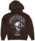 Civil Regime By Darc Sport Men's Genesis Skull Snake Hoodie Sweatshirt in Brown