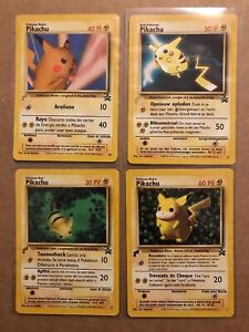 Pikachu Black Star Promo Pokémon 4 Card Lot  NM