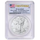 2021 (S) $1 American Silver Eagle PCGS MS69 Emergency Issue FS Flag Label
