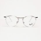 Ray Ban RB7140 Eyeglass Frames Round Phantos Eyewear Transparent 49-20 150mm