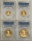 2021-W 4-Coin Gold Eagle Set Type 2 PCGS PR70