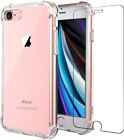For iPhone 7 8 Plus SE 2022 Phone Case Shockproof Cover + Glass Screen Protector