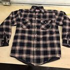 Vintage Wrangler Quilted Insulated Plaid Shirt Size Small Jacket