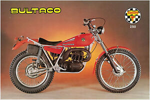 BULTACO Brochure Sherpa T 250 1978 1979 & 1980 model 198 Sales Catalog REPRO