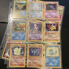 Pokemon Collection Vintage WoTC Mix Lot of Cards Holos w/ Binder Pages