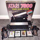 Atari 7800 Console Pro-System In Box With 4 Games - Tested/Working