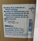 30 Pack Case of Feeding Trays With 60ml  Piston Syringe DYNC7061 - New in Box