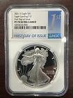 2021-S Proof American Silver Eagle T-2 Eagle Landing NGC PF 70 Ultra Cameo