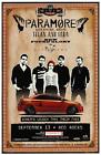 PARAMORE RED ROCKS 2010 CONCERT POSTER
