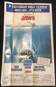 Jaws Richard Dreyfuss Movie Poster Early Vintage 1980s Wall Display 20