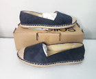 Ellos Women's Espadrille Flat Shoes Navy Size 12WW - New with Box