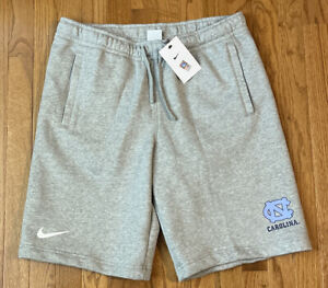 Men's North Carolina Tar Heels UNC Nike Club Fleece Shorts NWT Large