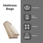 X-King Pillow Top Mattress Bags Non-Slip Clear 82