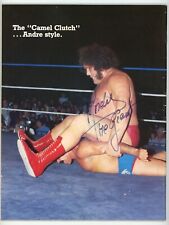ANDRE THE GIANT signed wrestling magazine PSA/DNA