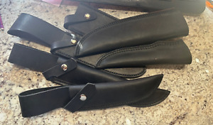 Fixed Blade Fillet Knife Sheath Mixed Lot # 7  Set of 6 Large Leather Sheaths