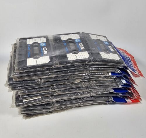Lot Of Vintage General Electric GE Blank Cassettes C-90 (39 total cassettes)