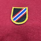 Vietnam War US Army 46th Special Forces group beret flash non-merrowed edge.