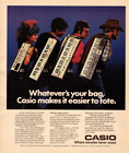 1984 CASIO KEYBOARD PRINT AD, PT-80, MT-68, MT-35, VTG 80s MUSIC, INSTRUMENT AD