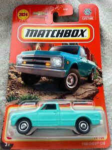 New For 2024 Matchbox Blue 1968 Chevy C10- MBX Adventure Series!