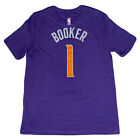 Nike Phoenix Suns Devin Booker T Shirt Boys Medium Purple New $30 MSRP