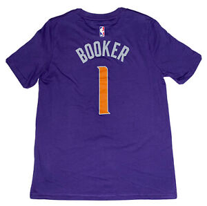 Nike Phoenix Suns Devin Booker T Shirt Boys Large Purple New $30 MSRP