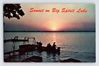 New ListingPostcard Iowa Spirit Lake IA Sunset 1960s Unposted Chrome