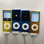 New ListingLOT OF 4 Apple A1285 iPod nano 4th Gen 8GB Needs New Battery WORKS! B8:16
