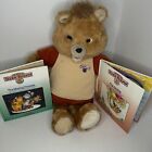 Teddy Ruxpin Vintage 1980s with 2 Books - As Is Condition. See Description.