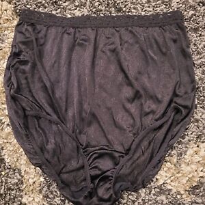 Vintage - Warner's Perfect Measure - 100% Nylon Panties Sz 9 - Black