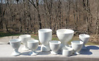 Lot Of 9 White Assorted Egg Cups