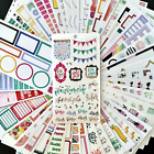 The Happy Planner -Lot of 50 Assorted Full Unused Sticker Sheets -Various Styles