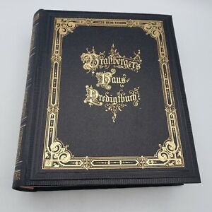 Antique Brastberger’s Predigten Detailed Hardcover Book printed in Germany
