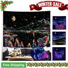 Polyester Moon and Stars Tapestry - Glow in The Dark - 60'' × 44'' - Multi Color
