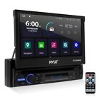 Pyle Car Stereo Video Receiver w/ Multimedia Disc Player Wireless BT, Single DIN