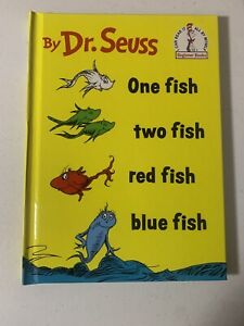 Dr. Seuss One Fish Two Fish Red Fish Blue Fish Beginner Book Classic Read New