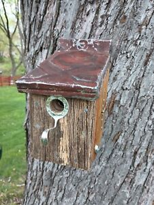 Rustic Wren Birdhouse Handmade with Recycled/Reclaimed Material