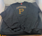 Jerzees NUBLEND Black Sweatshirt Pittsburgh PIRATES Women's Sparkles XL