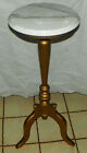Mahogany Gold Finish Marble Top Plant Stand / Fern Stand  (RP-PS183)