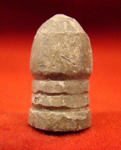 DUG CHESS PIECE CARVED FROM A THREE RING BULLET .58 CAL.-DAN WINGATE COLLECTION