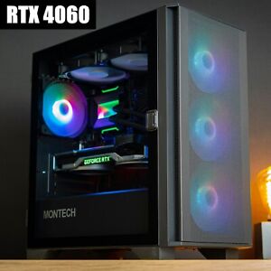 RTX 4060, Intel 14-Core, 32GB DDR4 RAM, 1TB NVME SSD Gaming Computer Desktop PC