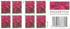 New ListingScott 4816e Poinsettia Forever stamp Imperforate booklet pane of 20 MNH.