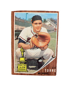1962 Topps Joe Torre Rookie #218 '61 All Star Milwaukee Braves EX