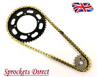 Chain and Sprocket Kit GOLD BLACK fits Honda CB125 F (CBF125MM) '21-'24  Gear Up