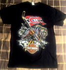 NHL Montreal Canadiens Harley Davidson FruitOfTheLoom T-Shirt Clothes (M) Hockey